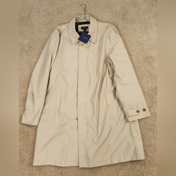 Lands' End Jackets & Blazers - Womens Lands End Beige Tan Trench Coat NWT Size XL #L585